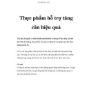 Thực phẩm hỗ trợ tăng cân hiệu quả