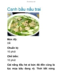 Canh bầu nấu trai