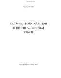 33 ĐỀ THI VÀ LỜI GIẢI OLYMPIC TOÁN QUỐC TẾ NĂM 2000 (tập 3)