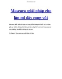 Mascara : giải pháp cho làn mi dày cong vút