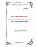 Sáng kiến kinh nghiệm THCS: Một số biện pháp phòng chống bạo lực học đường cho học sinh THCS