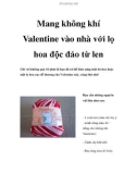 Mang không khí Valentine vào nhà với lọ hoa độc đáo từ len