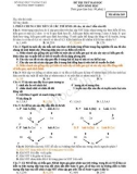TRƯỜNG THPT NGHÈN ĐỀ THI THỬ ĐẠI HỌC MÔN SINH HỌC
