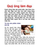 Quý ông làm đẹp