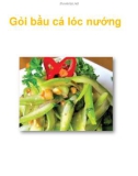 Gỏi bầu cá lóc nướng