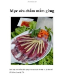 Mực sữa chấm mắm gừng