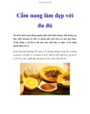 Cẩm nang làm đẹp với đu đủ