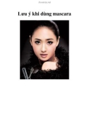 Lưu ý khi dùng mascara