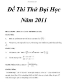 ÐỀ THI THỬ ĐẠI HỌC MÔN TOÁN SỐ 3