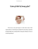 Làm gì khi bị bong gân?