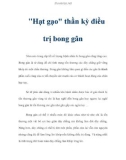 Hạt gạo thần kỳ điều trị bong gân