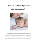 Viên não Nhật Bản: Nguy cơ các biến chứng nặng nề