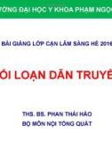 Bài giảng Điện tâm đồ: Rối loạn dẫn truyền - ThS. BS. Phan Thái Hảo