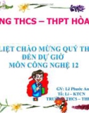 Bài giảng Công nghệ lớp 12 Bài 15: Mạch điều khiển tốc độ động cơ điện xoay chiều một pha - GV. Lê Phước An