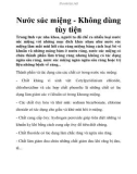 Nước súc miệng - Không dùng tùy tiện