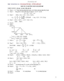 Đáp Án Đề Thi Thử Vào Đại Học, Cao Đẳng Môn thi: Hóa Học - Đề 009