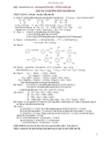Đáp Án Đề Thi Thử Vào Đại Học, Cao Đẳng Môn thi: Hóa Học - Đề 011