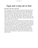 Ngạt mũi ở phụ nữ có thai