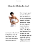 Giảm cân thế nào cho đúng