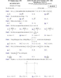 Đề thi học kì 2 môn Toán lớp 12 năm 2019-2020 có đáp án – Sở GD&ĐT Bạc Liêu