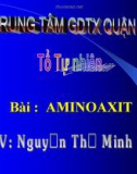 Bài giảng môn Hóa: Bài 1. Aminoaxit