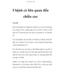 5 bệnh có liên quan đến chiều cao