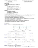 Đề cương ôn tập giữa học kì 1 môn Toán lớp 12 năm 2022-2023 - Trường THPT Hoàng Văn Thụ