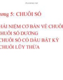 Chương 5: CHUỖI SỐ