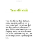 Trao đổi chất