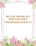 Bộ 12 đề thi học kì 2 môn Toán lớp 2 năm 2019-2020 có đáp án