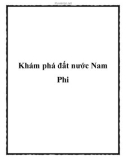 Khám phá đất nước Nam Phi