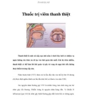 Thuốc trị viêm thanh thiệt