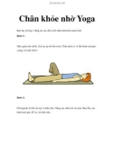 Chân khỏe nhờ Yoga