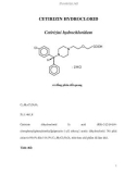 Thuốc CETIRIZIN HYDROCLORID