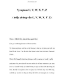 Symptom U, V, W, X, Y, Z ( triệu chứng vần U, V, W, X, Y, Z)