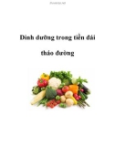 Dinh dưỡng trong tiền đái tháo đường