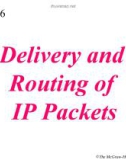 Lecture TCP-IP protocol suite - Chapter 6: Delivery and routing of IP packets