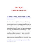 ĐAU BỤNG (ABDOMINAL PAIN)