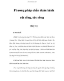 Phương pháp chẩn đoán bệnh cột sống, tủy sống (Kỳ 1)