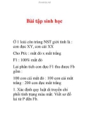 Bài tập sinh học