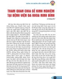 Tham quan chia sẻ kinh nghiệm tại Bệnh viện đa khoa Ninh Bình