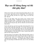 Học sao để đừng đang vui thì đứt giây đàn?