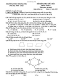 Đề kiểm tra giữa học kì 1 môn Toán lớp 6 năm 2021-2022 - Trường THCS Trưng Nhị