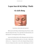 Lupus ban đỏ hệ thống: Thuốc và cách dung