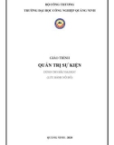 Giáo trình Quản trị sự kiện: Phần 1 - Trường ĐH Công nghiệp Quảng Ninh