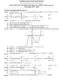 Đề cương ôn tập học kì 1 môn Toán 10 năm 2019-2020 - Trường THPT Lương Ngọc Quyến