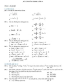 Đề cương ôn tập học kì 1 môn Toán 10 năm 2019-2020 - Trường THPT Đoàn Kết