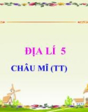 Bài giảng Địa lý lớp 5: Châu Mỹ (tt)