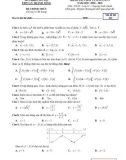 Đề thi thử tốt nghiệp THPT năm 2021 môn Toán có đáp án - Trường THPT Lý Thánh Tông (Lần 2)