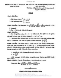 Đề thi thử vào lớp 10 môn Toán năm 2021-2022 - Phòng GD&ĐT Thạch Thành